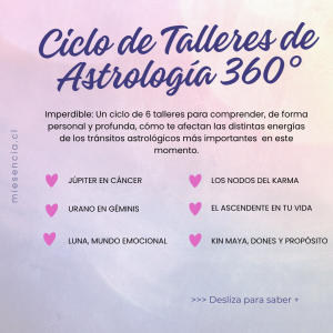 CICLO DE TALLERES DE ASTROLOGIA 360°